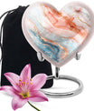 10-Inch Heart-shaped Abstract Urn,