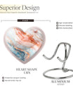 10-Inch Heart-shaped Abstract Urn,