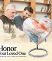 10-Inch Heart-shaped Abstract Urn,