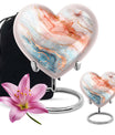 10-Inch Heart-shaped Abstract Urn,