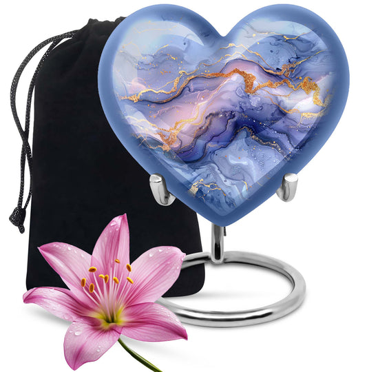 Abstract Heart Keepsake Cremation Urn