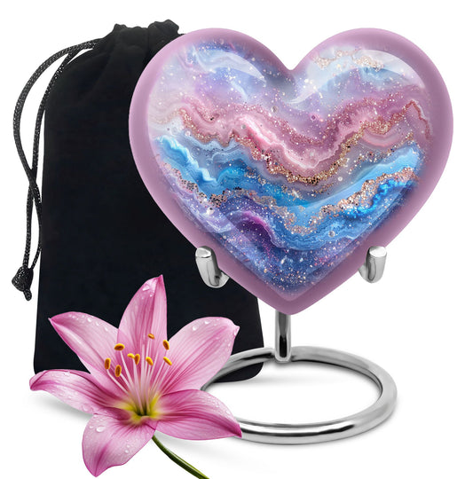 Abstract heart urn