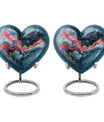 abstract heart-design urn