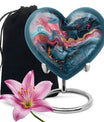 abstract heart-design urn