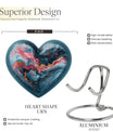 abstract heart-design urn