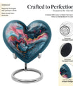 abstract heart-design urn