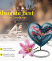 abstract heart-design urn