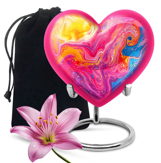 Abstract Heart Urn