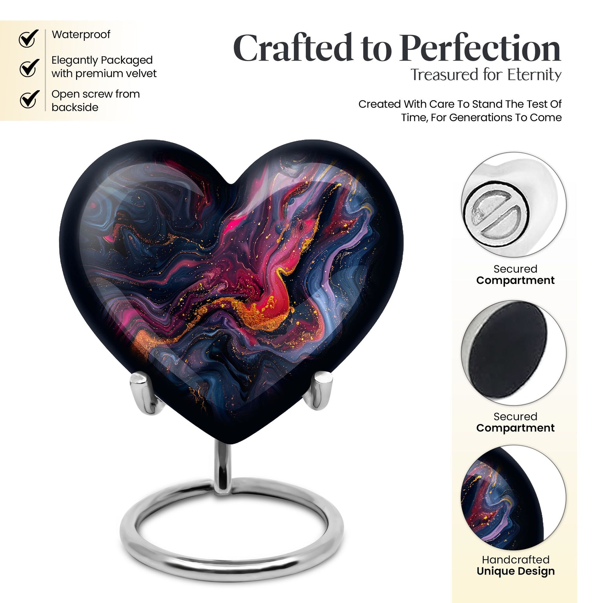 abstract urn for women's cremation