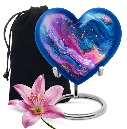 abstract heart-shaped burial large urn