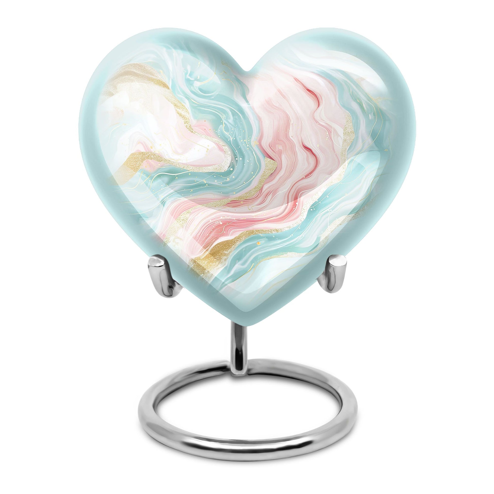 Abstract Heart Urn for cremation