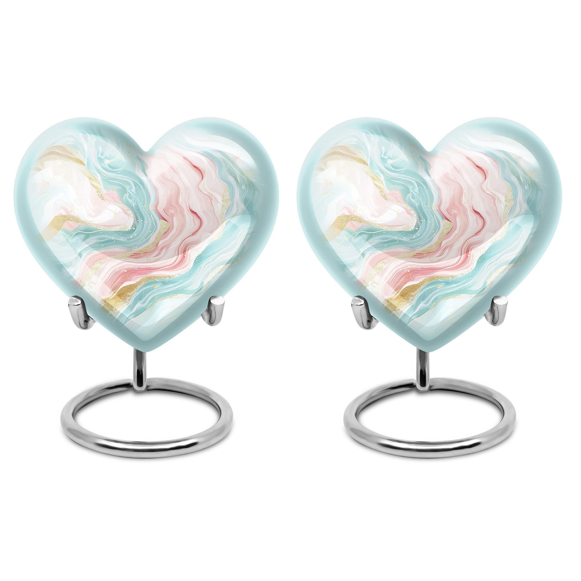 Abstract Heart Urn for cremation