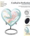 Abstract Heart Urn for cremation