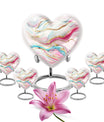 abstract heart urn