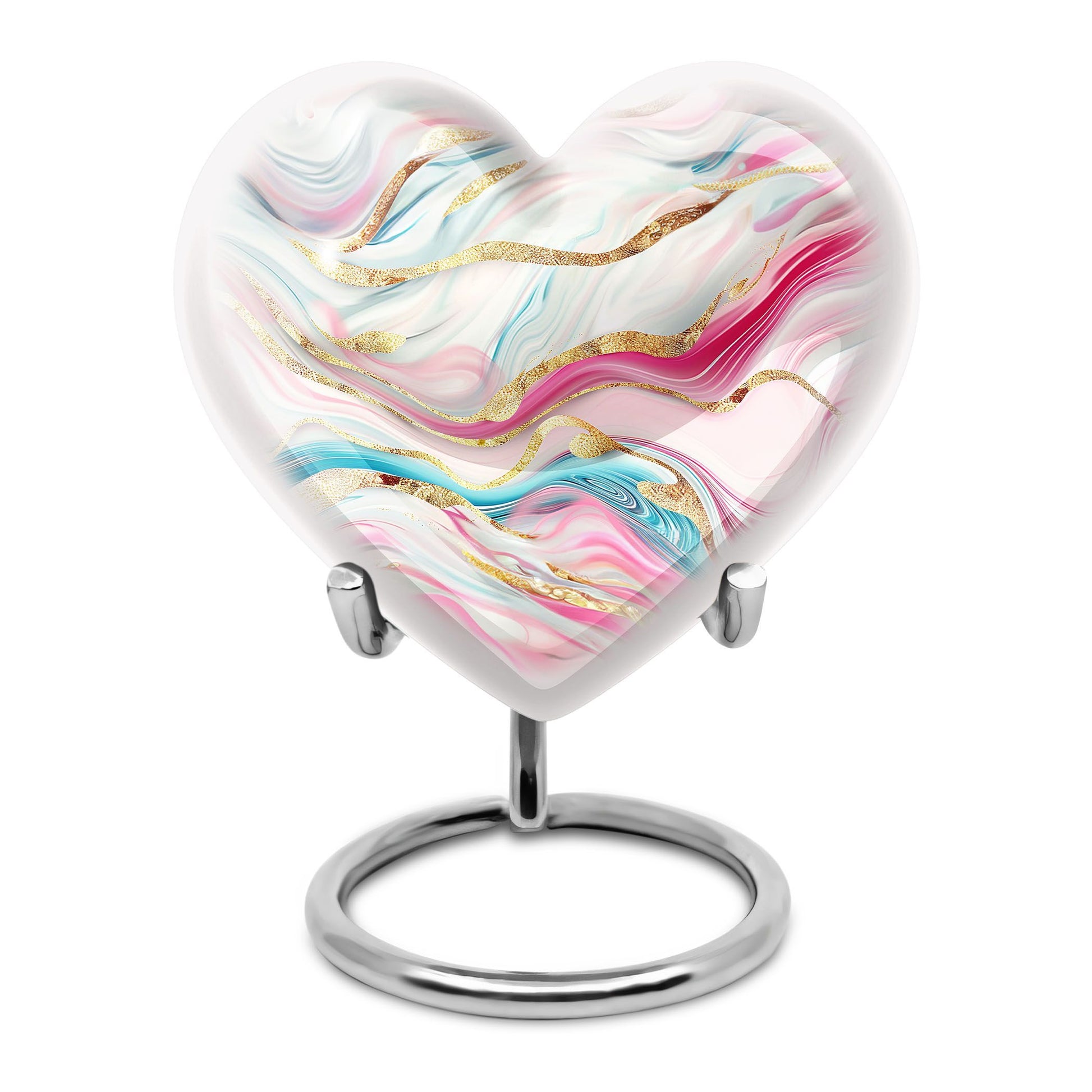 abstract heart urn