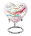 abstract heart urn