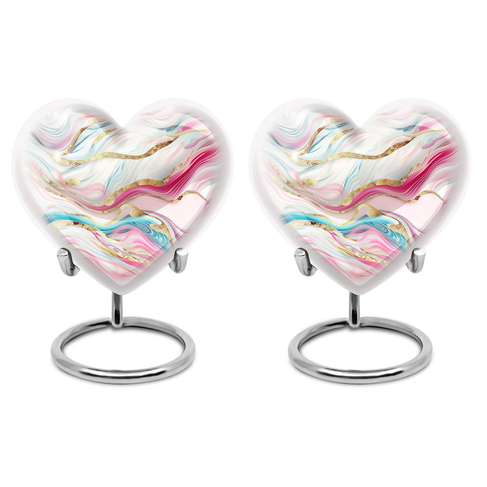 abstract heart urn