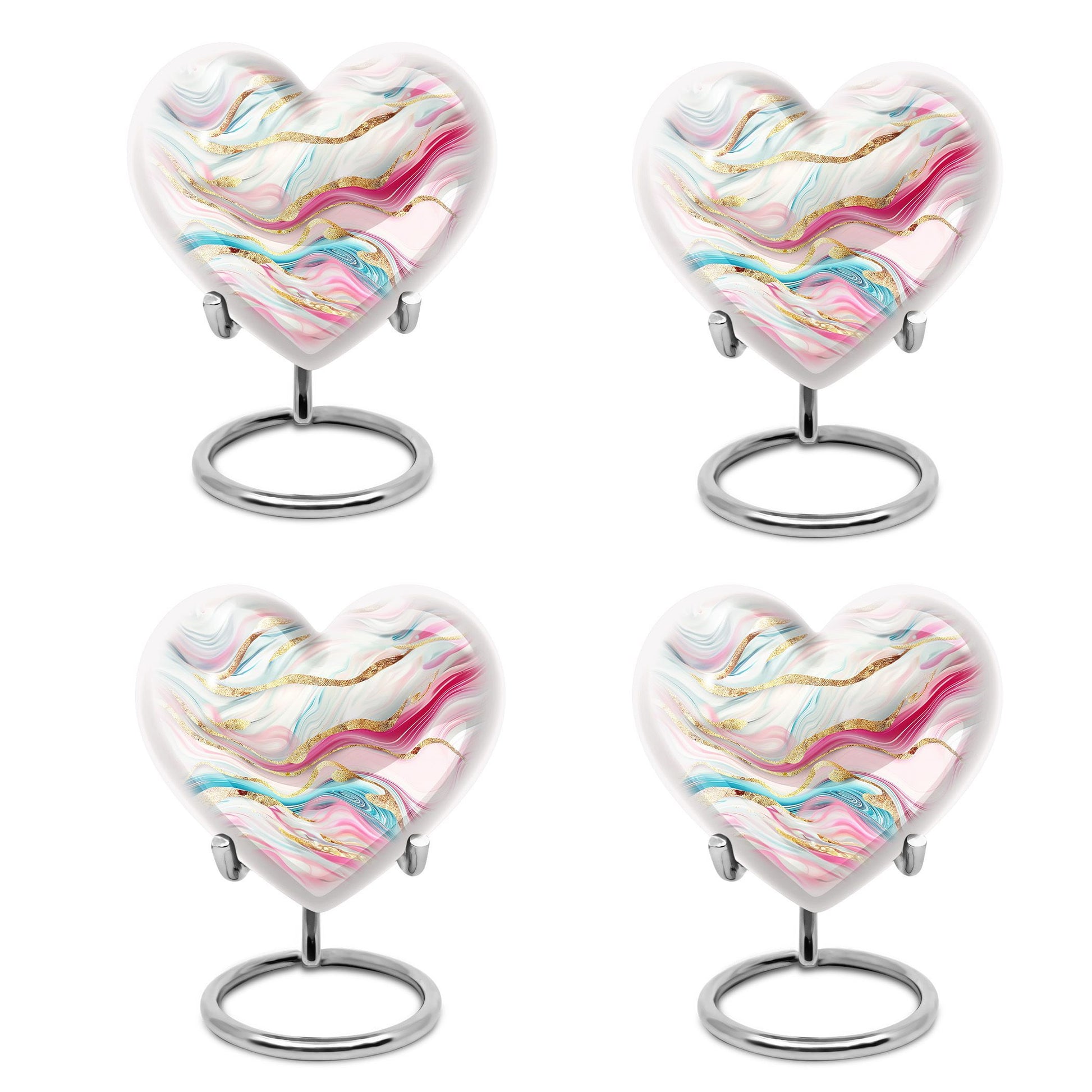 abstract heart urn