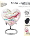 abstract heart urn