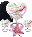 abstract heart urn