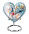 10-inch abstract heart urn for cremation ashes