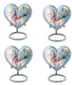 10-inch abstract heart urn for cremation ashes