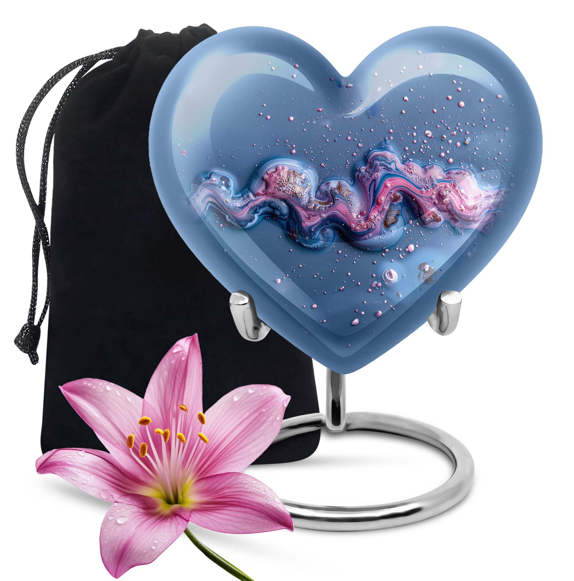 Heart-shaped Abstract Urn