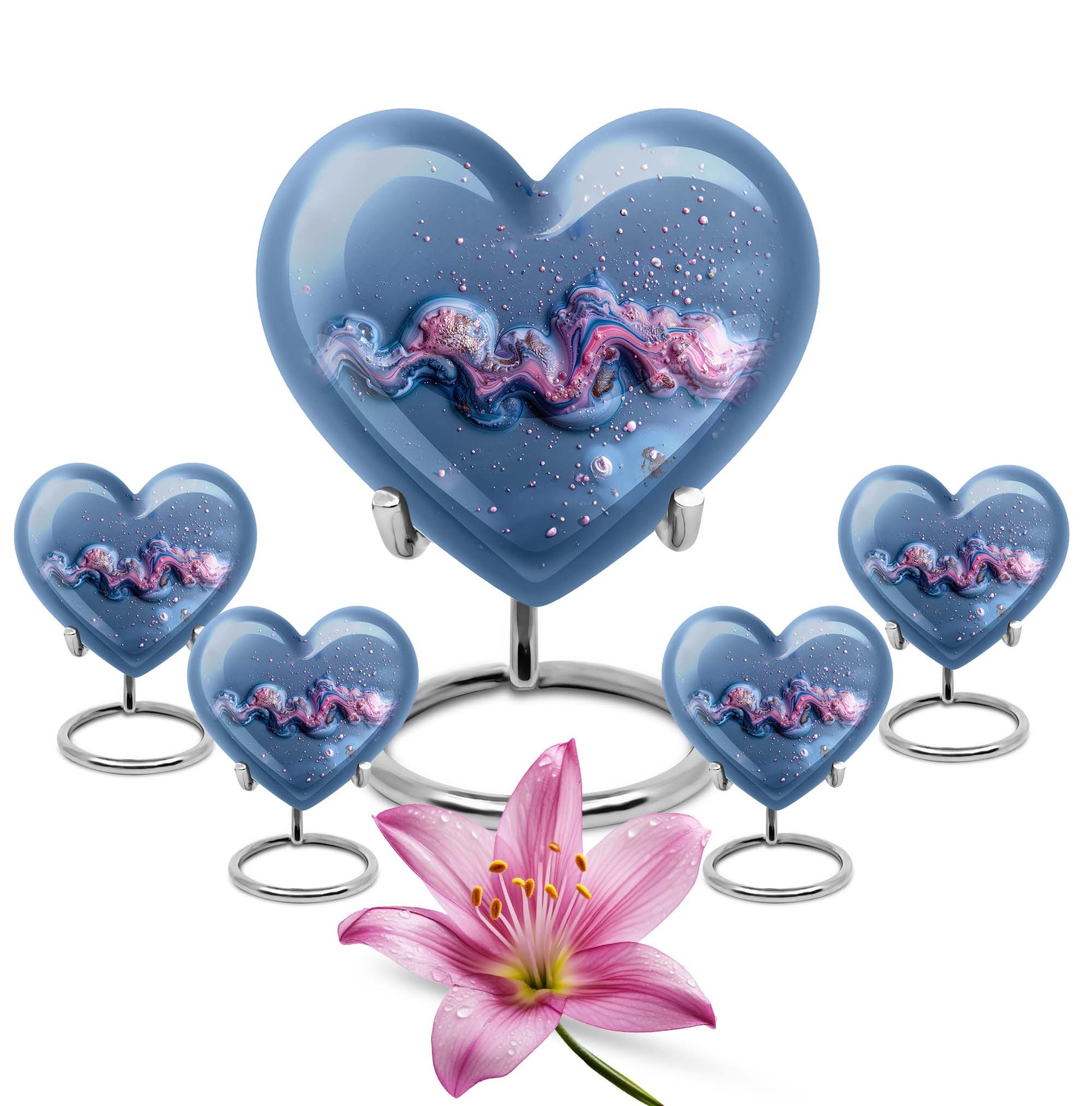 Heart-shaped Abstract Urn