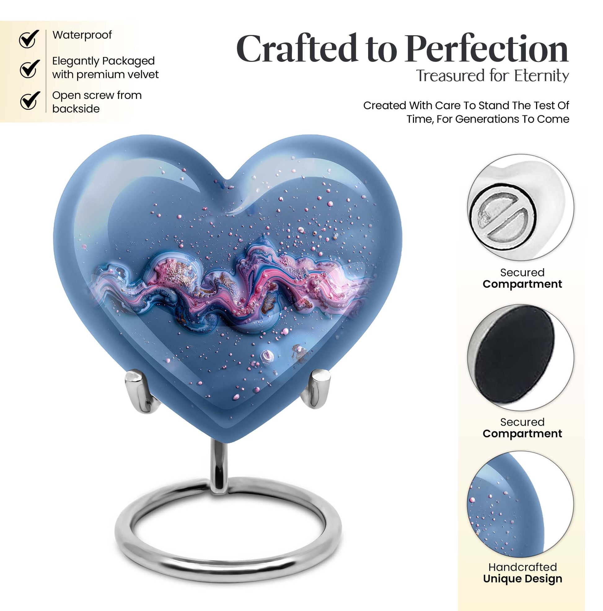 Heart-shaped Abstract Urn