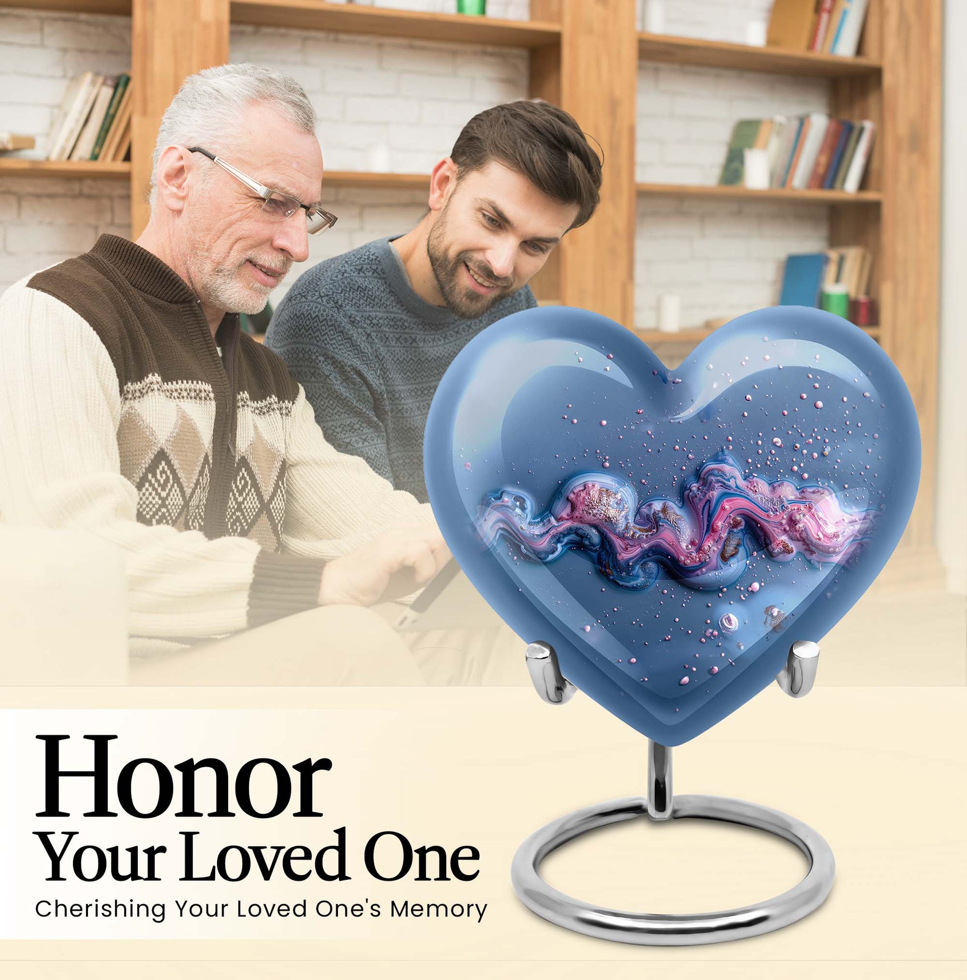 Heart-shaped Abstract Urn