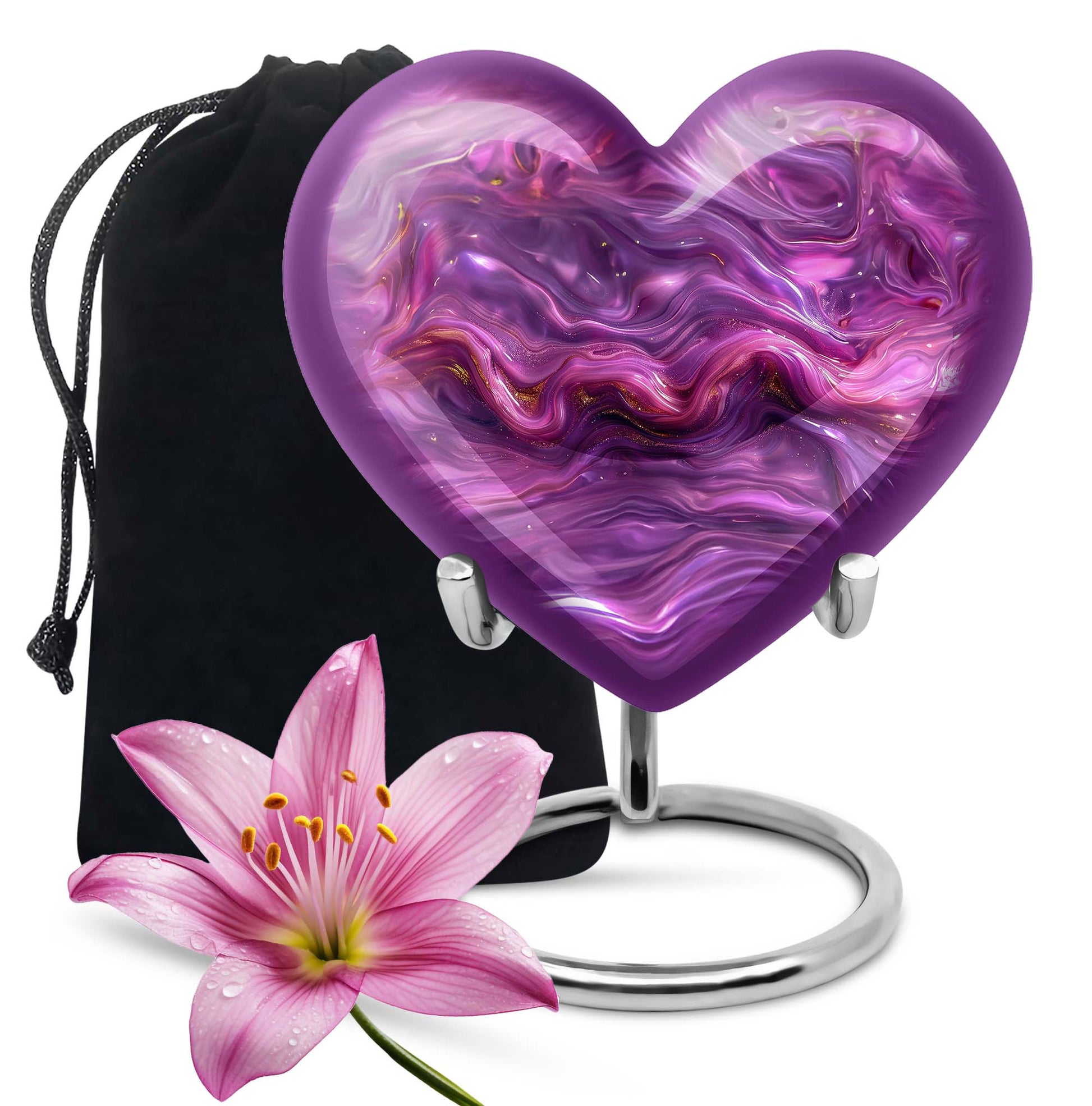 Abstract Heart Urn