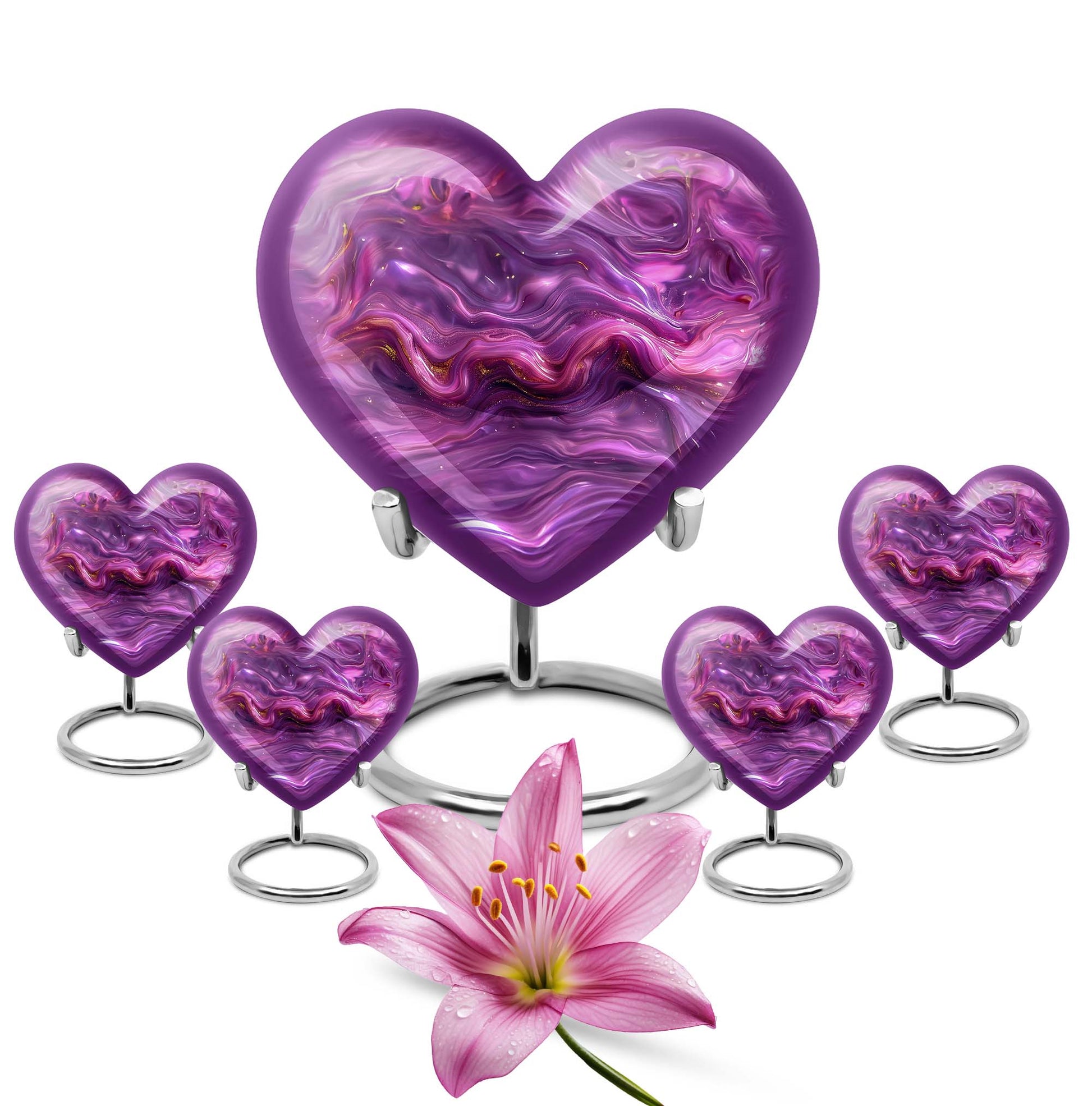 Abstract Heart Urn