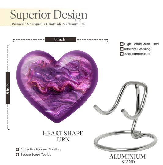 Abstract Heart Urn