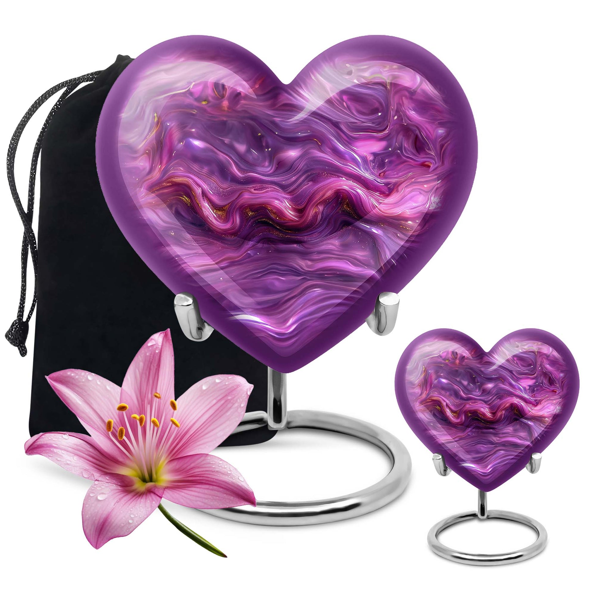 Abstract Heart Urn