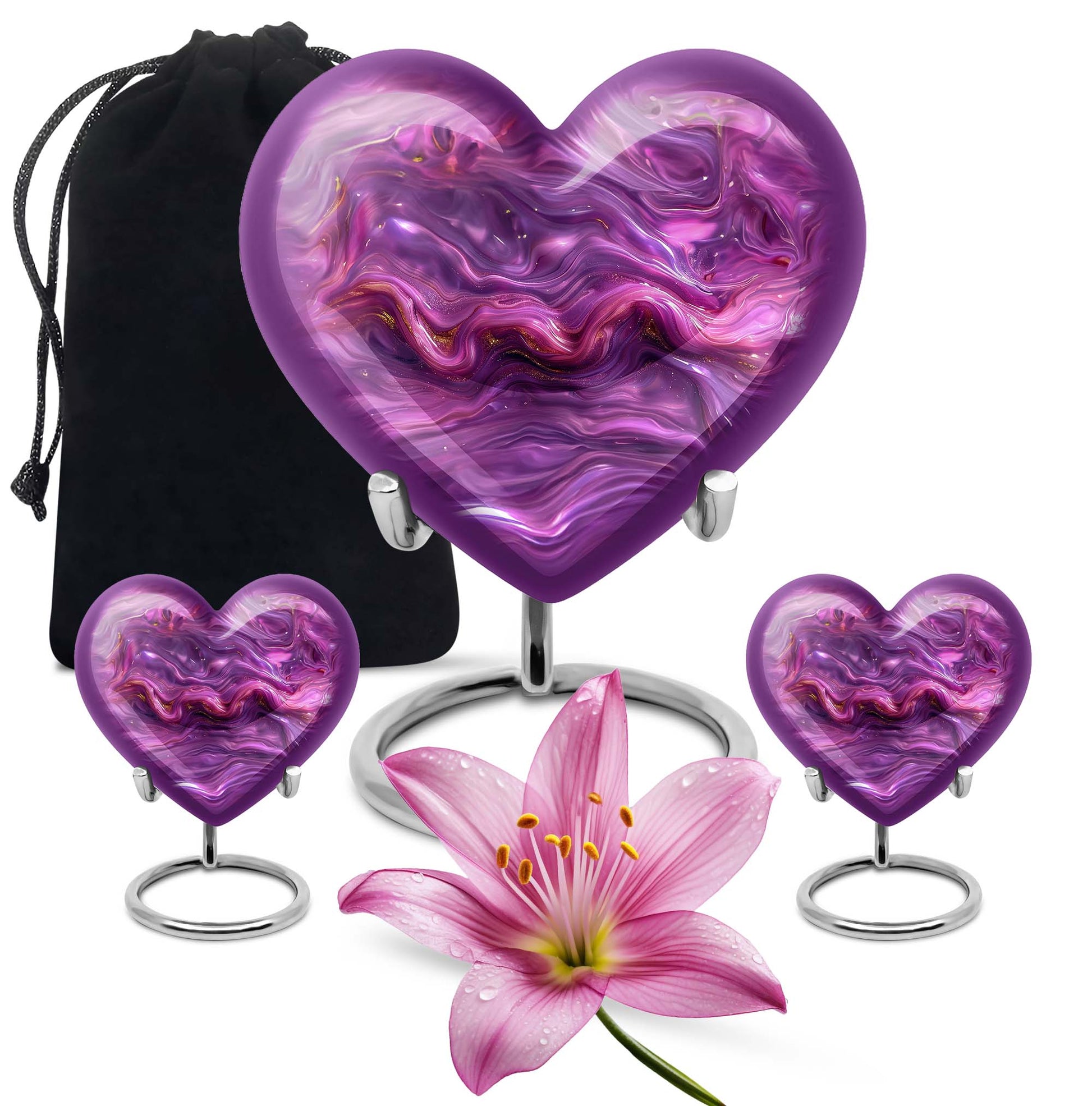 Abstract Heart Urn