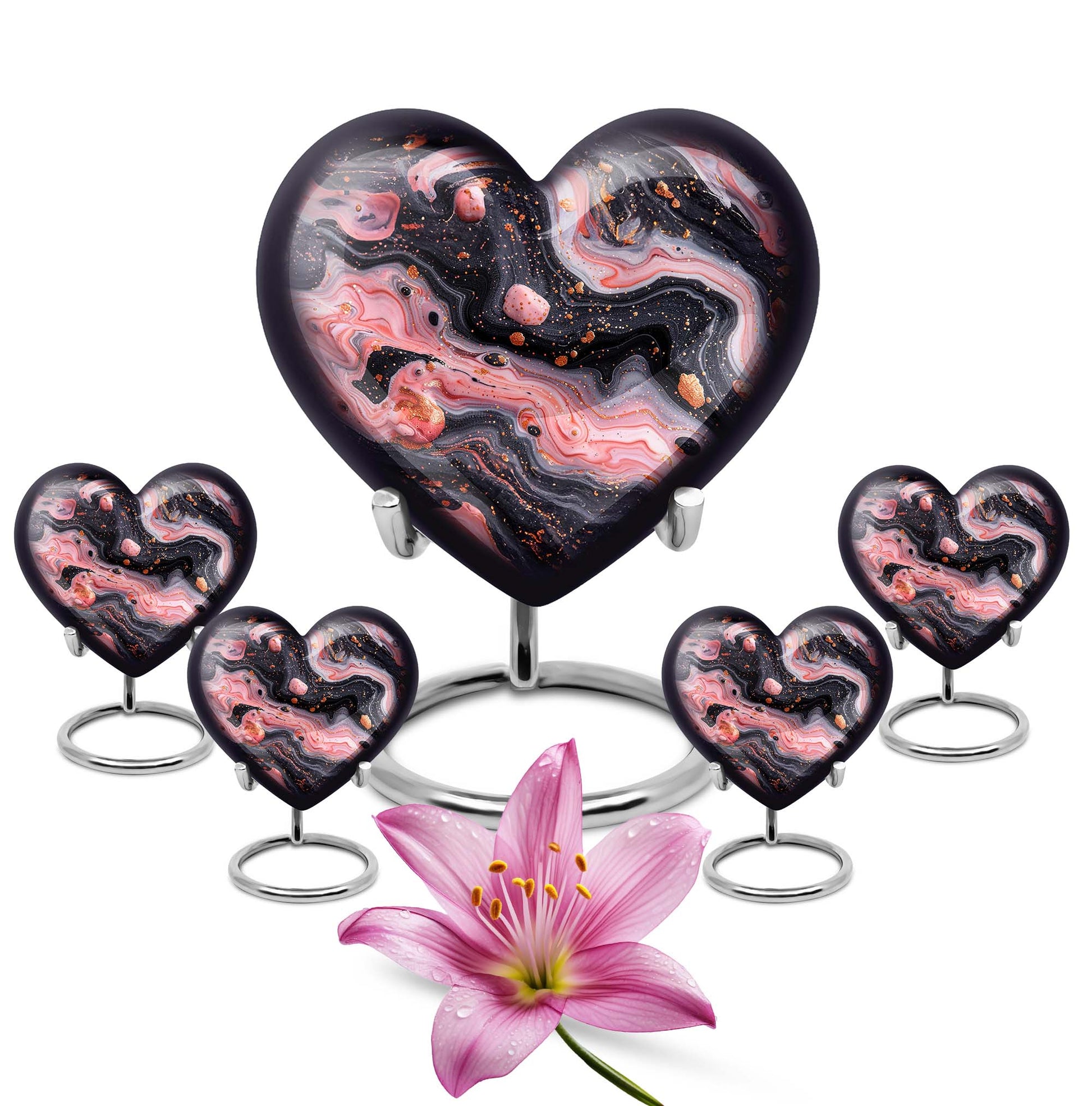 Abstract Heart Urn