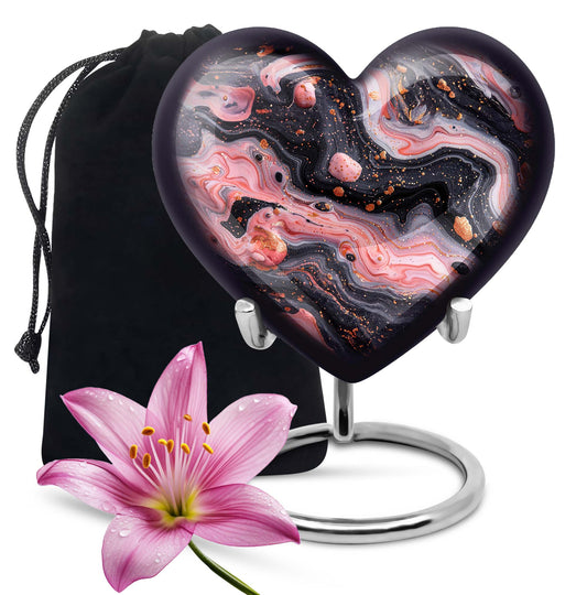 Abstract Heart Urn