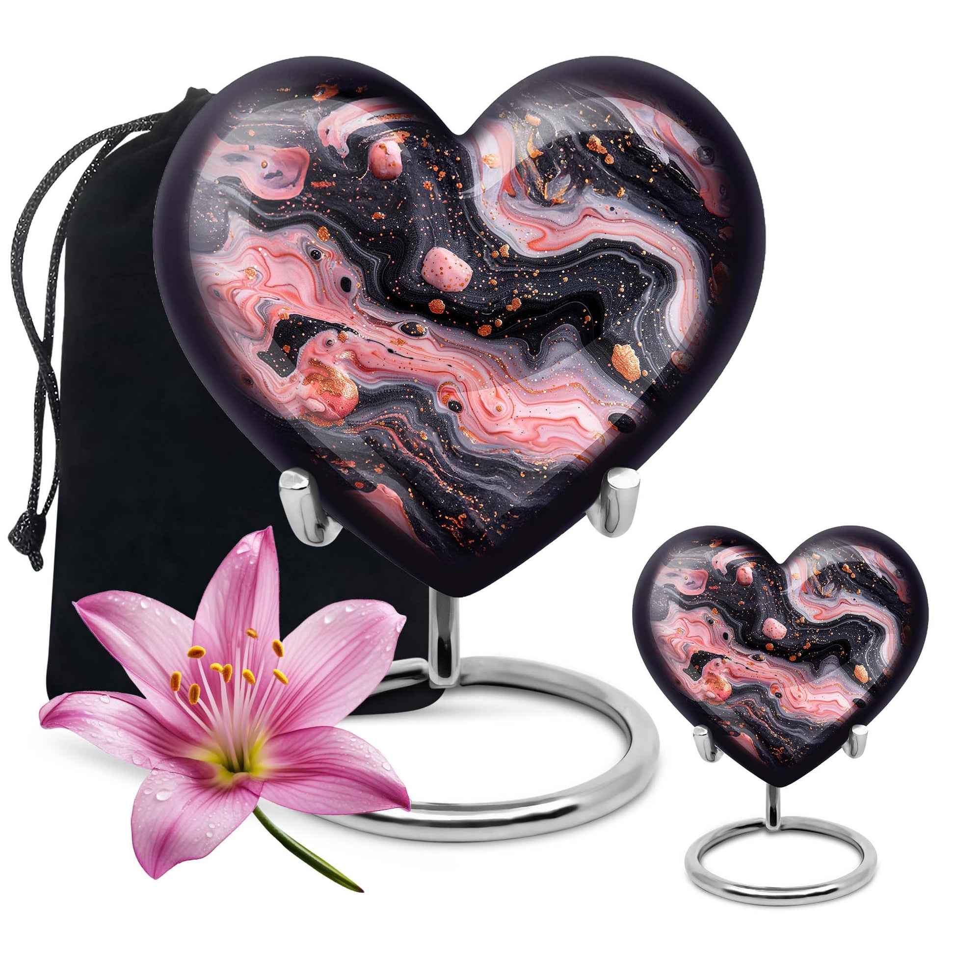 Abstract Heart Urn