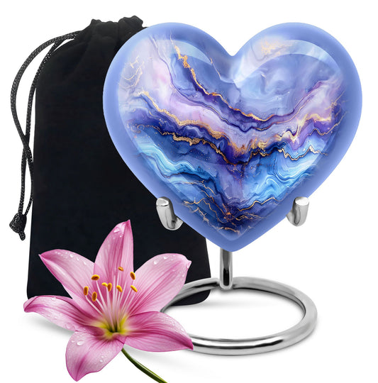 abstract heart urn