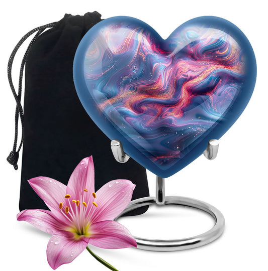 abstract heart urn.