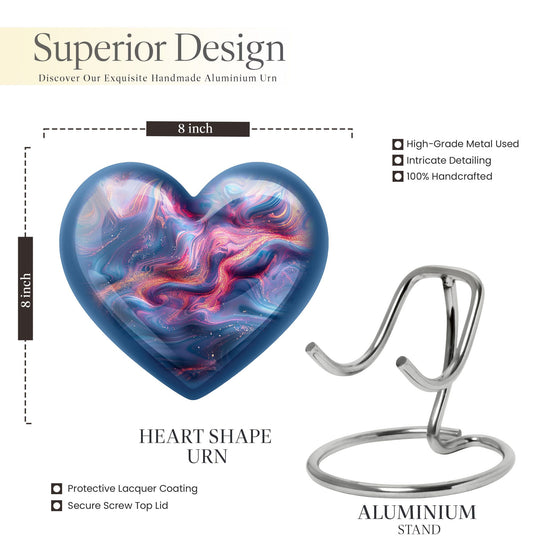 abstract heart urn.