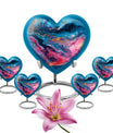 Abstract Heart Urn made of Aluminium