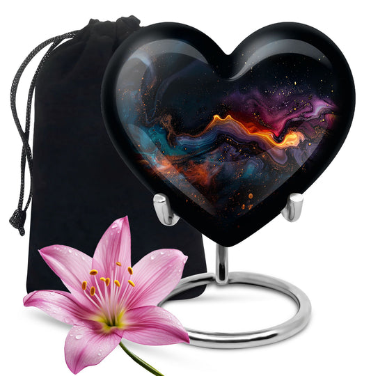 Abstract heart urn