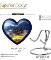 10-inch heart-shaped snake urn 