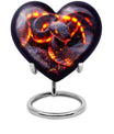 10-inch heart-shaped snake urn for adult ashes,