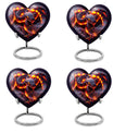 10-inch heart-shaped snake urn for adult ashes,