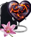 10-inch heart-shaped snake urn for adult ashes,