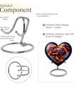 10-inch heart-shaped snake urn for adult ashes,