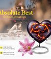 10-inch heart-shaped snake urn for adult ashes,