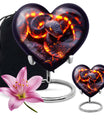 10-inch heart-shaped snake urn for adult ashes,